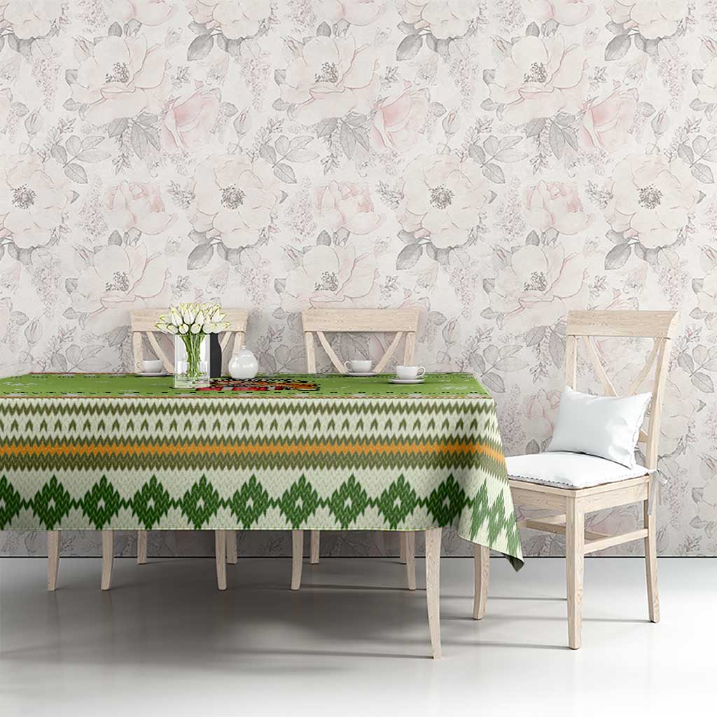Funny Cat Merry Christmas Tablecloth Xmas Holiday Patterns - Wonder Print Shop