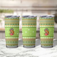 Funny Cat Merry Christmas Tumbler Cup Xmas Holiday Patterns - Wonder Print Shop