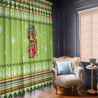 Funny Cat Merry Christmas Window Curtain Xmas Holiday Patterns - Wonder Print Shop