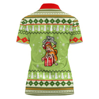 Funny Cat Merry Christmas Women Polo Shirt Xmas Holiday Patterns - Wonder Print Shop