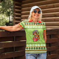 Funny Cat Merry Christmas Women Polo Shirt Xmas Holiday Patterns - Wonder Print Shop