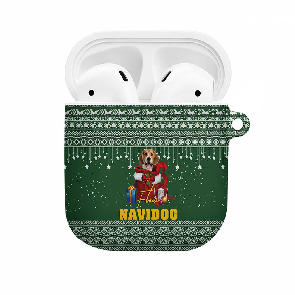 Funny Christmas Gift Beagle Christmas AirPods Case Xmas Holiday Patterns - Wonder Print Shop