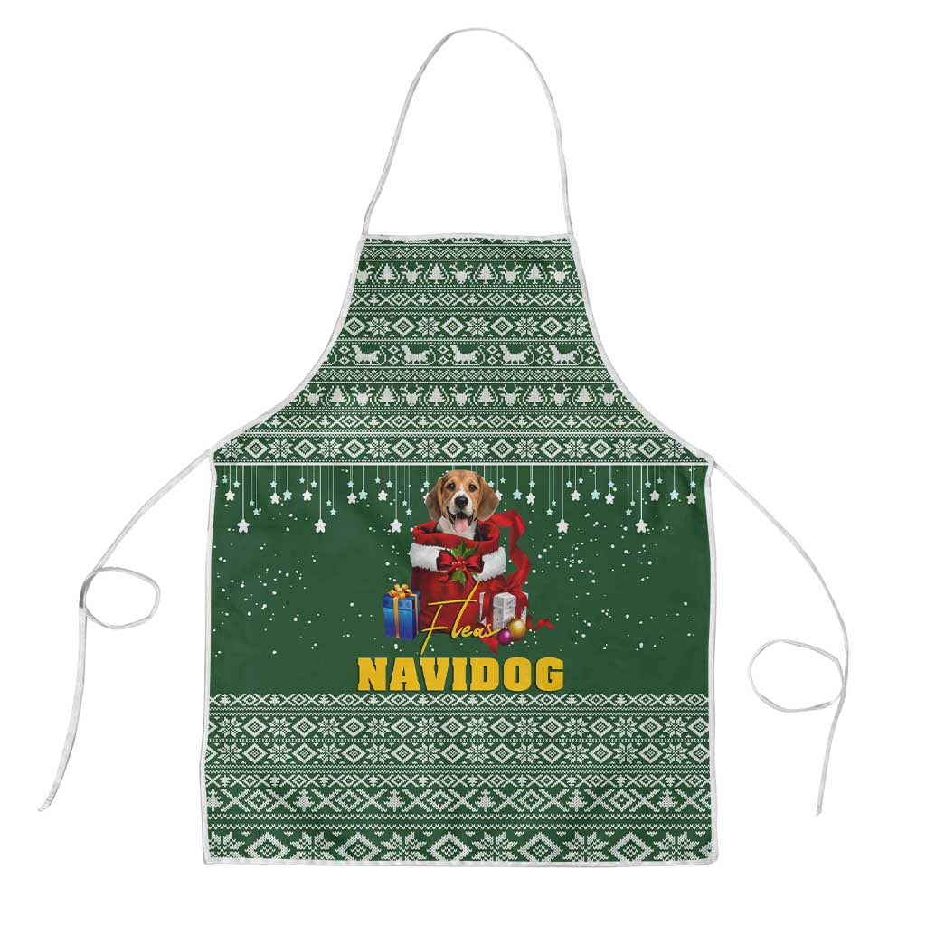 Funny Christmas Gift Beagle Christmas Apron Xmas Holiday Patterns - Wonder Print Shop