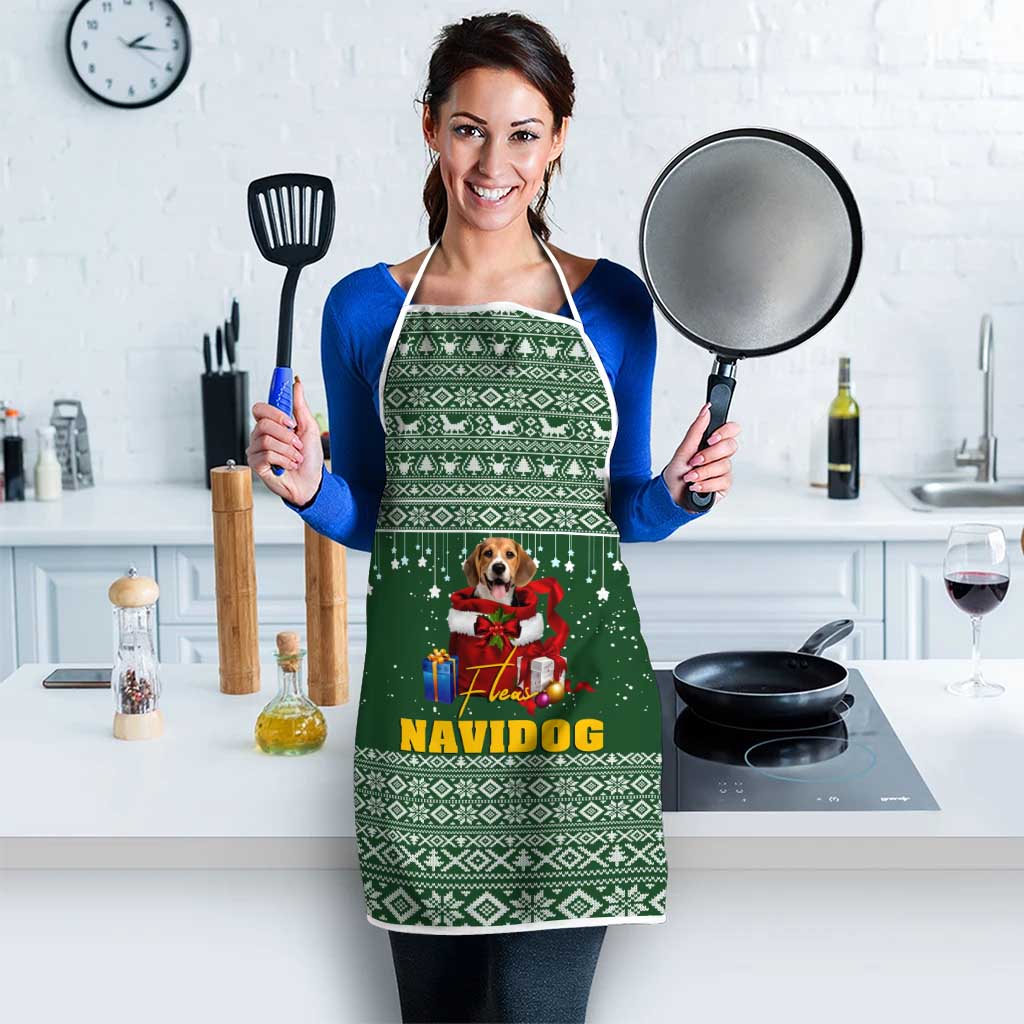 Funny Christmas Gift Beagle Christmas Apron Xmas Holiday Patterns - Wonder Print Shop