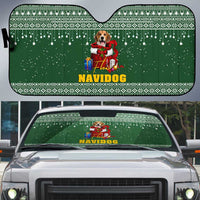 Funny Christmas Gift Beagle Christmas Auto Sun Shade Xmas Holiday Patterns - Wonder Print Shop