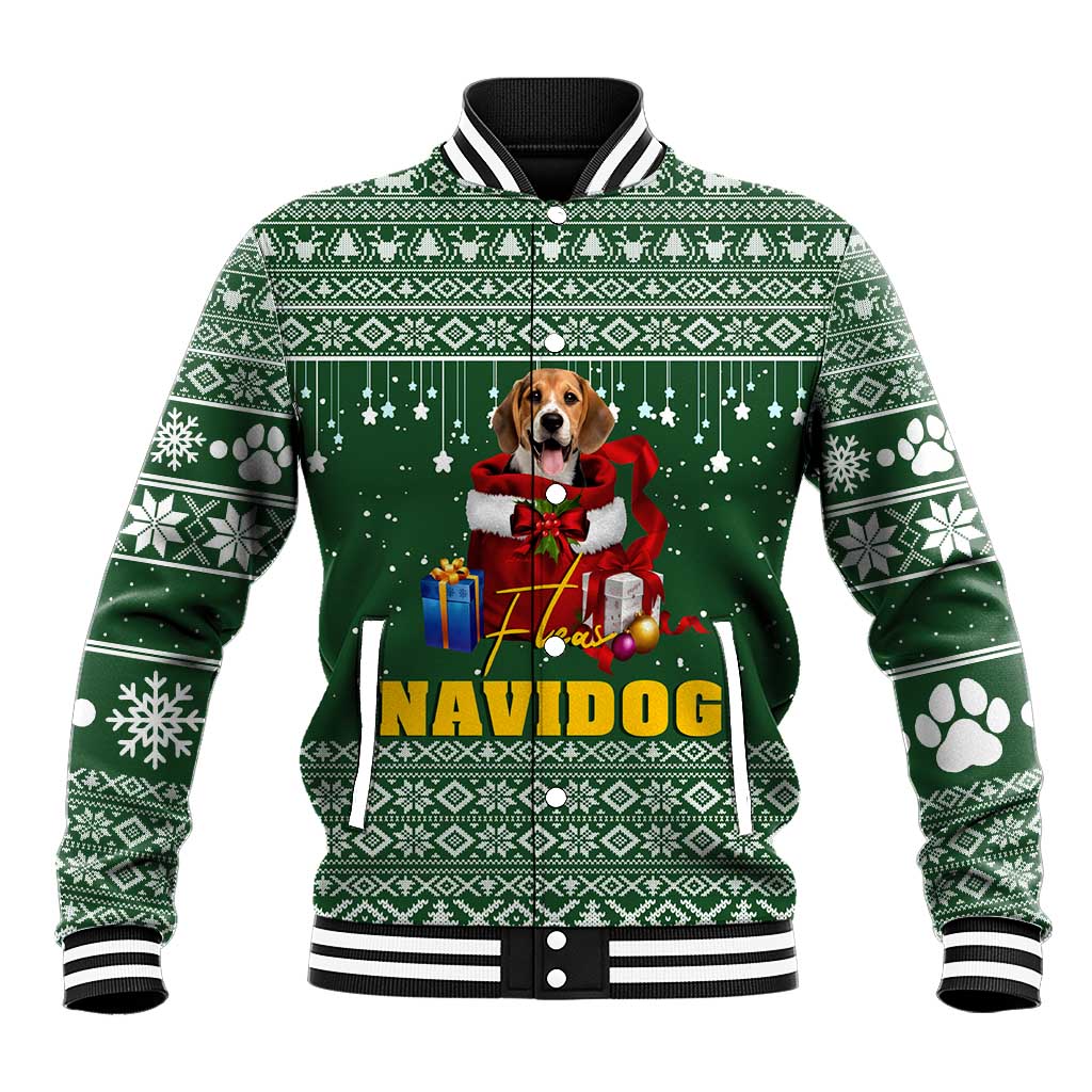 Funny Christmas Gift Beagle Christmas Baseball Jacket Xmas Holiday Patterns - Wonder Print Shop
