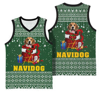 Funny Christmas Gift Beagle Christmas Basketball Jersey Xmas Holiday Patterns - Wonder Print Shop