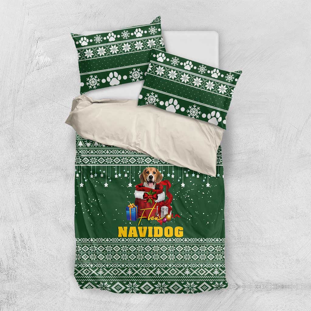 Funny Christmas Gift Beagle Christmas Bedding Set Xmas Holiday Patterns - Wonder Print Shop