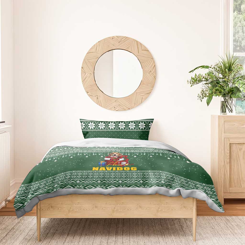 Funny Christmas Gift Beagle Christmas Bedding Set Xmas Holiday Patterns - Wonder Print Shop