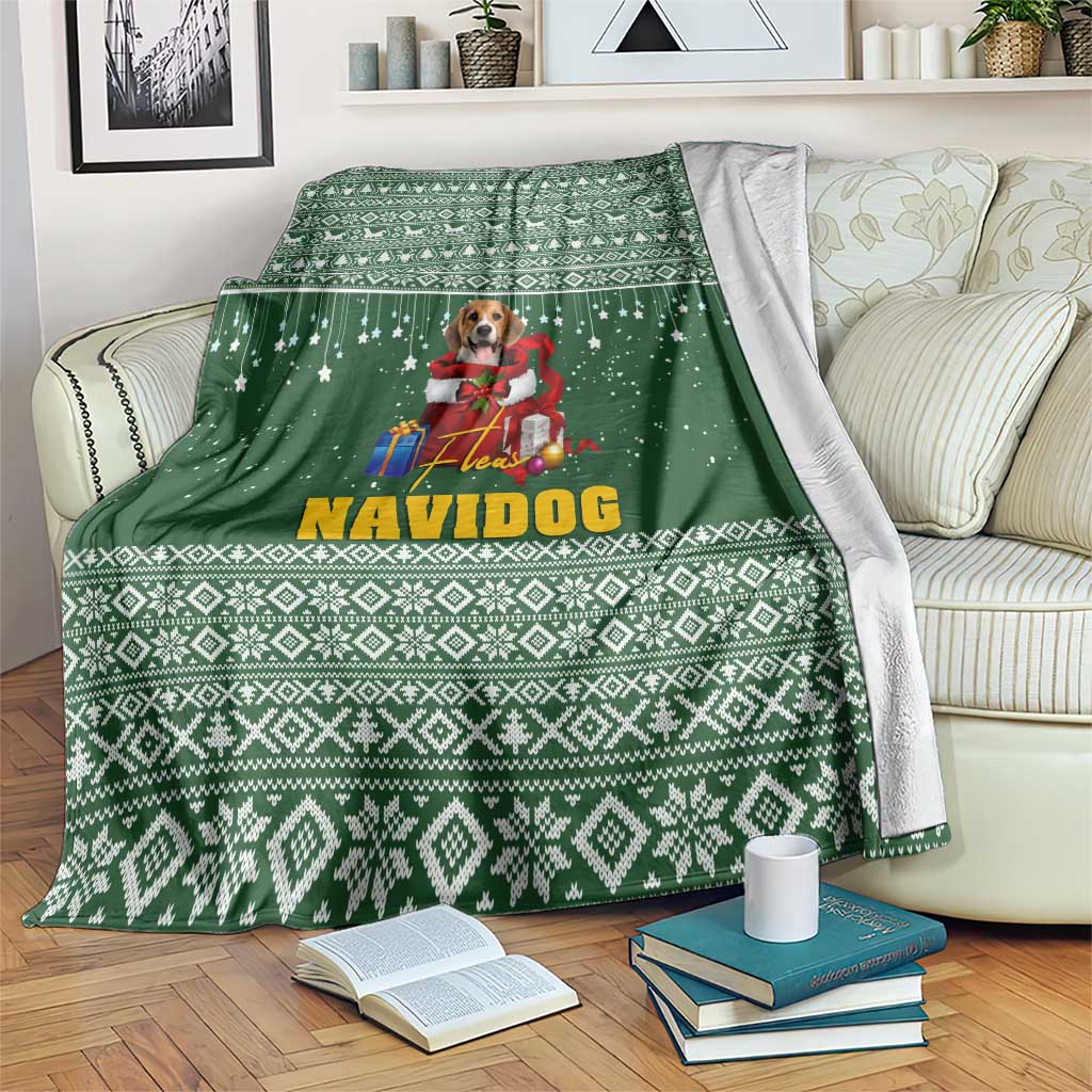 Funny Christmas Gift Beagle Christmas Blanket Xmas Holiday Patterns - Wonder Print Shop
