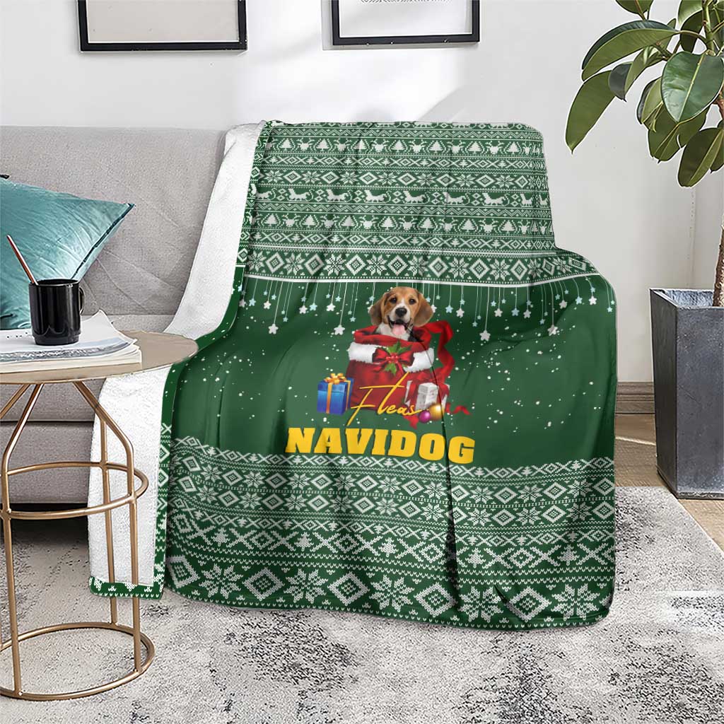 Funny Christmas Gift Beagle Christmas Blanket Xmas Holiday Patterns - Wonder Print Shop