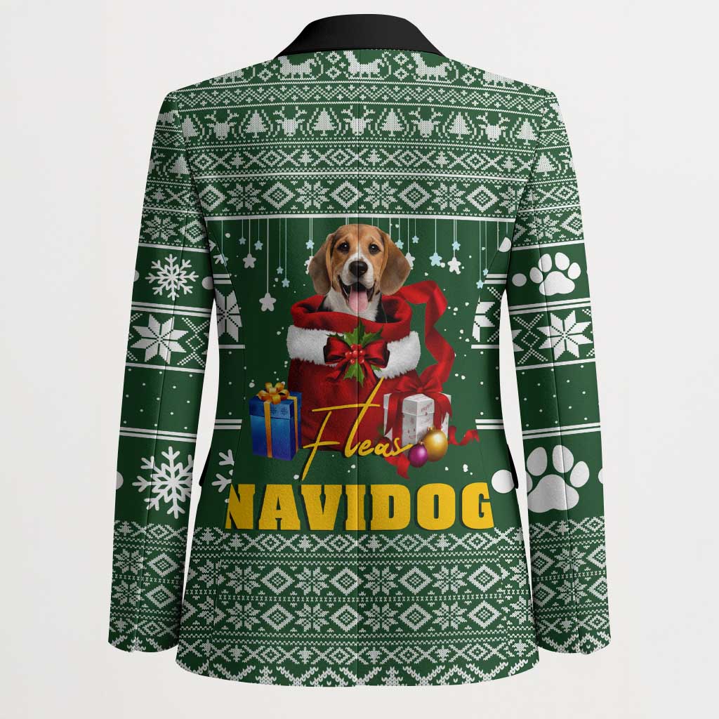 Funny Christmas Gift Beagle Christmas Blazer Xmas Holiday Patterns - Wonder Print Shop