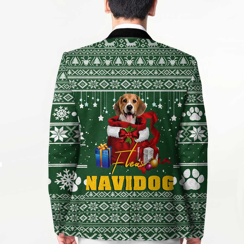 Funny Christmas Gift Beagle Christmas Blazer Xmas Holiday Patterns - Wonder Print Shop