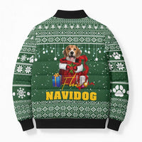 Funny Christmas Gift Beagle Christmas Bomber Puffer Jacket Xmas Holiday Patterns - Wonder Print Shop
