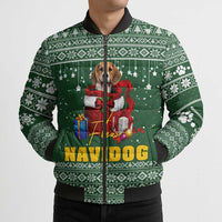 Funny Christmas Gift Beagle Christmas Bomber Puffer Jacket Xmas Holiday Patterns - Wonder Print Shop