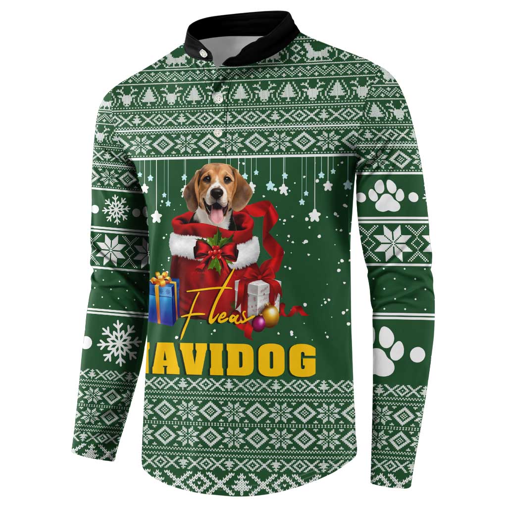 Funny Christmas Gift Beagle Christmas Button Sweatshirt Xmas Holiday Patterns - Wonder Print Shop