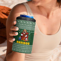 Funny Christmas Gift Beagle Christmas 4 in 1 Can Cooler Tumbler Xmas Holiday Patterns - Wonder Print Shop