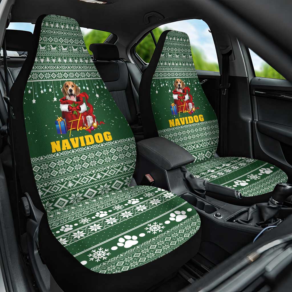 Funny Christmas Gift Beagle Christmas Car Seat Cover Xmas Holiday Patterns - Wonder Print Shop