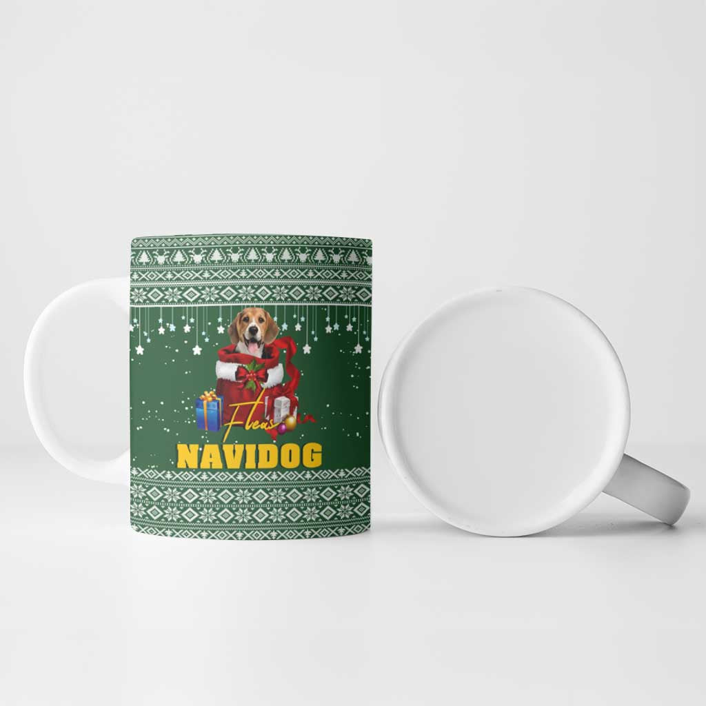 Funny Christmas Gift Beagle Christmas Ceramic Mug Xmas Holiday Patterns - Wonder Print Shop