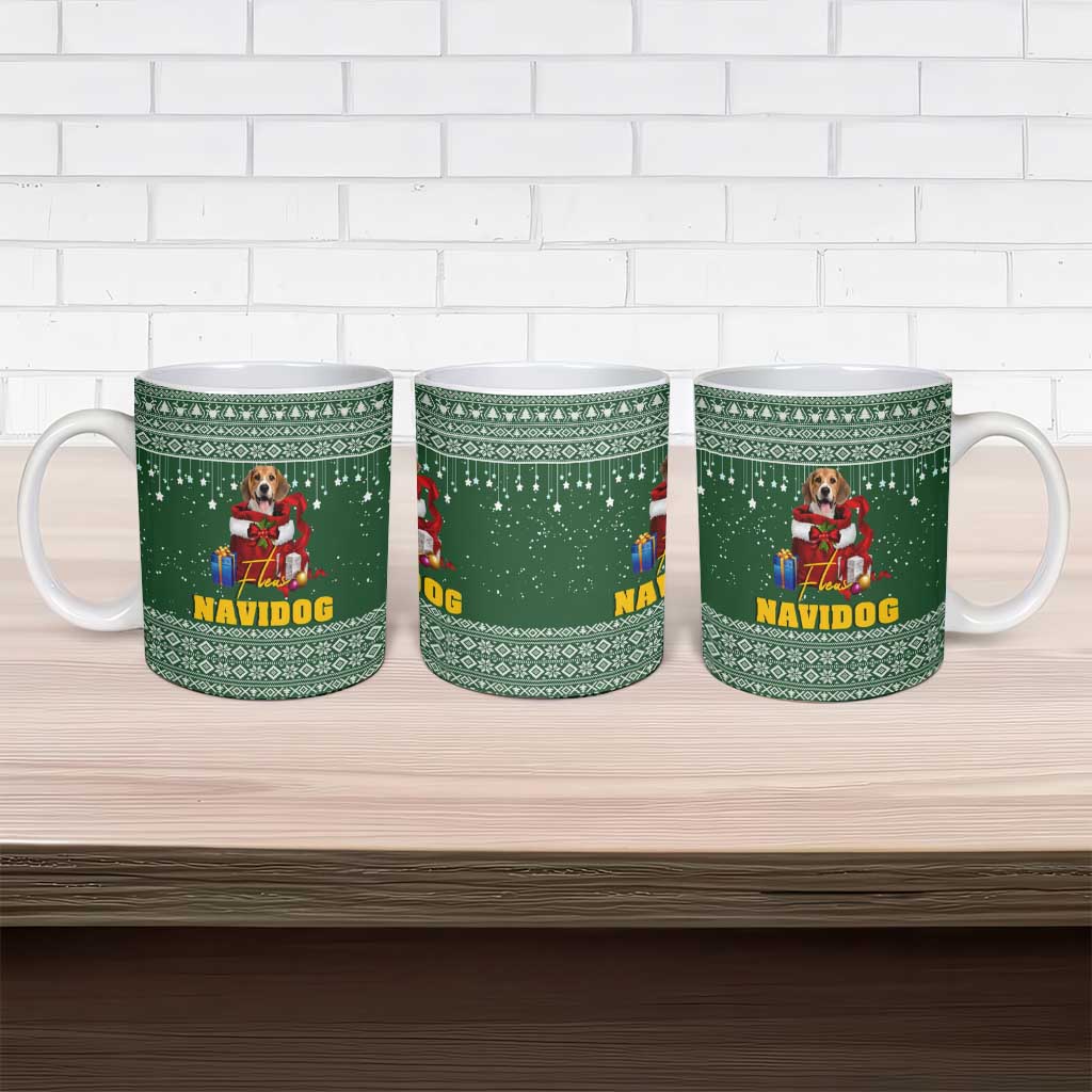 Funny Christmas Gift Beagle Christmas Ceramic Mug Xmas Holiday Patterns - Wonder Print Shop