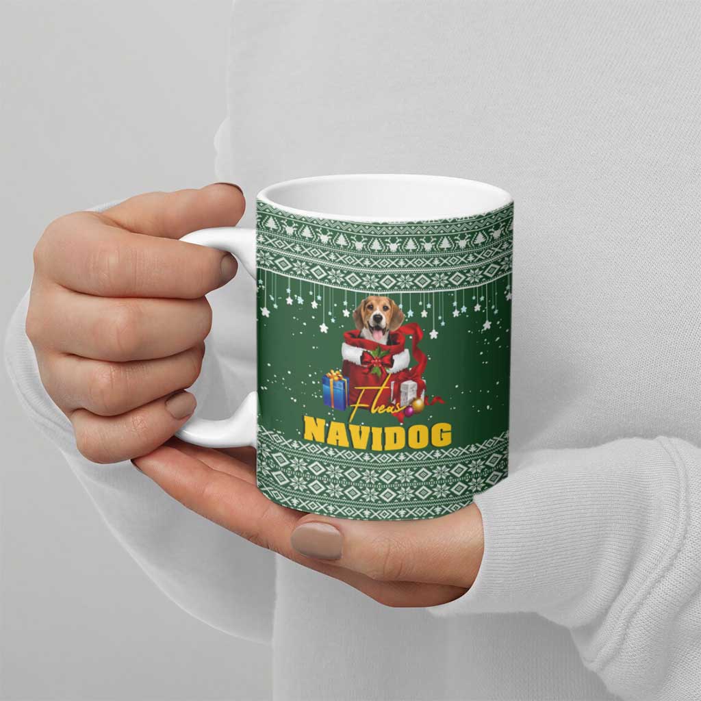 Funny Christmas Gift Beagle Christmas Ceramic Mug Xmas Holiday Patterns - Wonder Print Shop