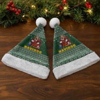 Funny Christmas Gift Beagle Christmas Santa Hat Xmas Holiday Patterns - Wonder Print Shop