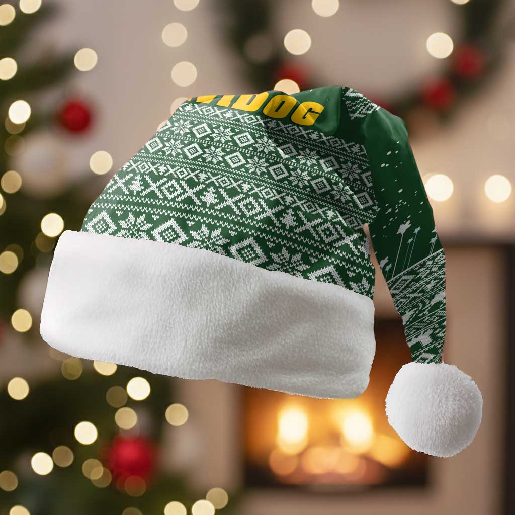 Funny Christmas Gift Beagle Christmas Santa Hat Xmas Holiday Patterns - Wonder Print Shop