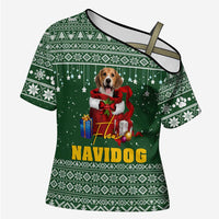 Funny Christmas Gift Beagle Christmas Cross Shoulder Shirt Xmas Holiday Patterns - Wonder Print Shop