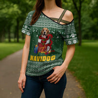 Funny Christmas Gift Beagle Christmas Cross Shoulder Shirt Xmas Holiday Patterns - Wonder Print Shop