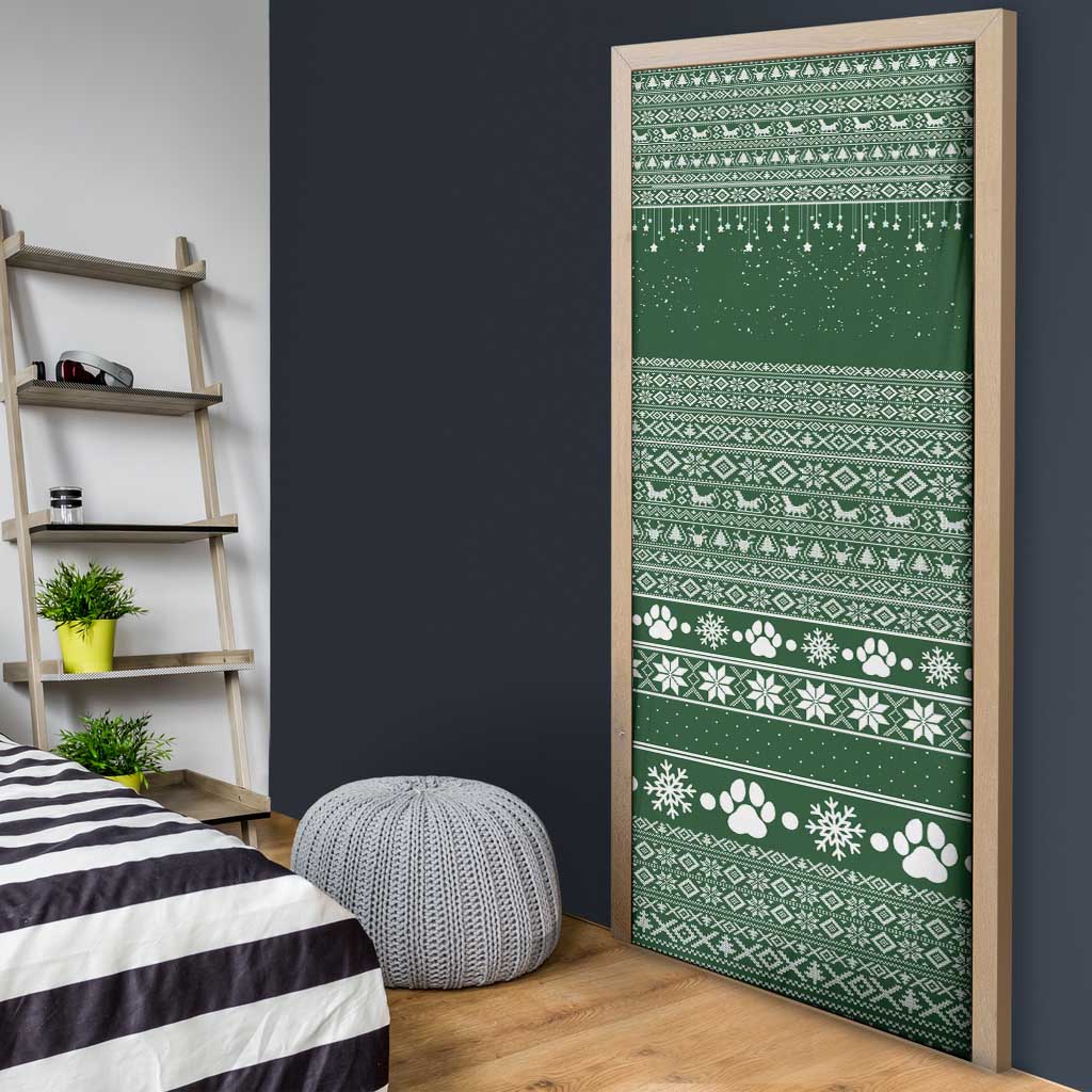 Funny Christmas Gift Beagle Christmas Door Cover Xmas Holiday Patterns - Wonder Print Shop