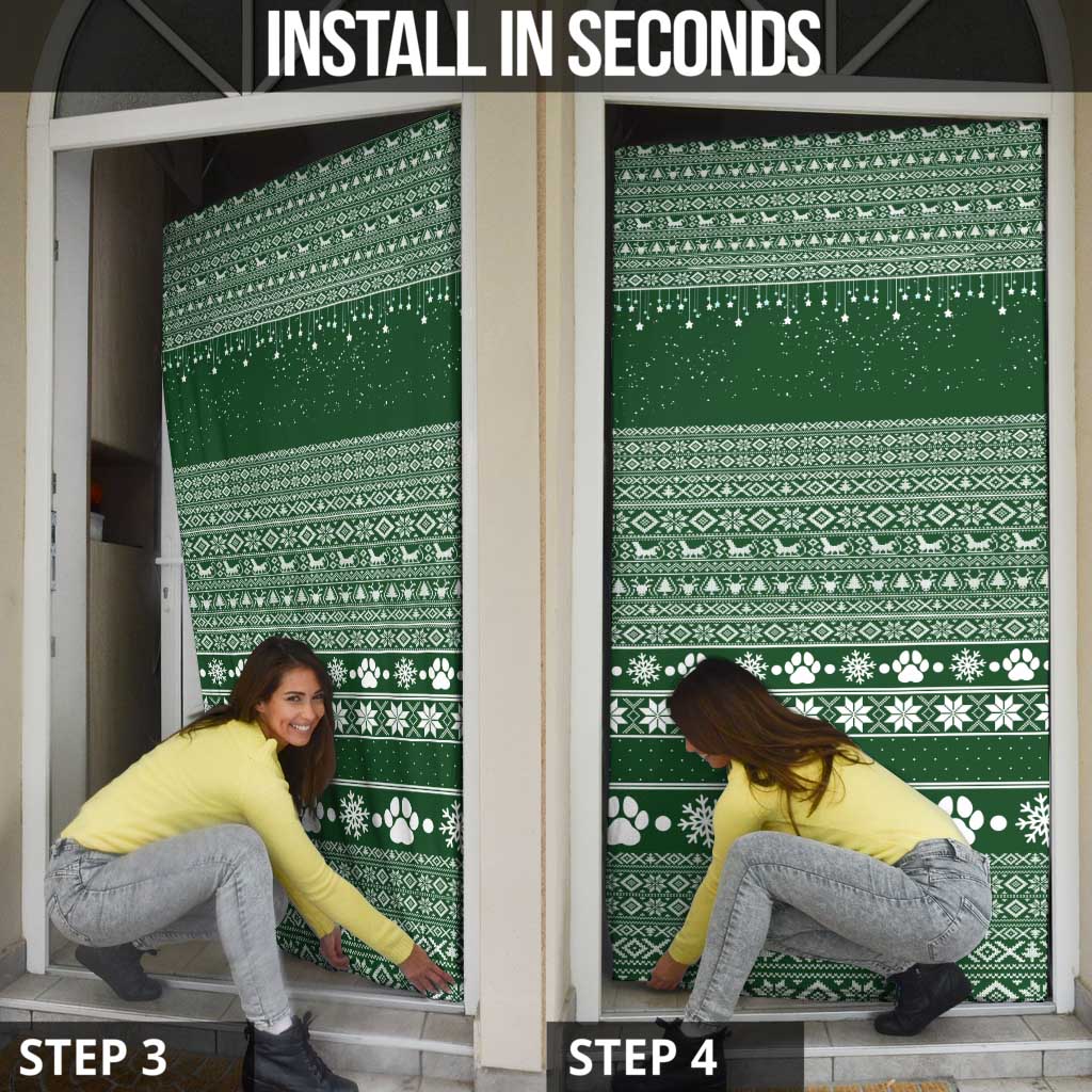 Funny Christmas Gift Beagle Christmas Door Cover Xmas Holiday Patterns - Wonder Print Shop