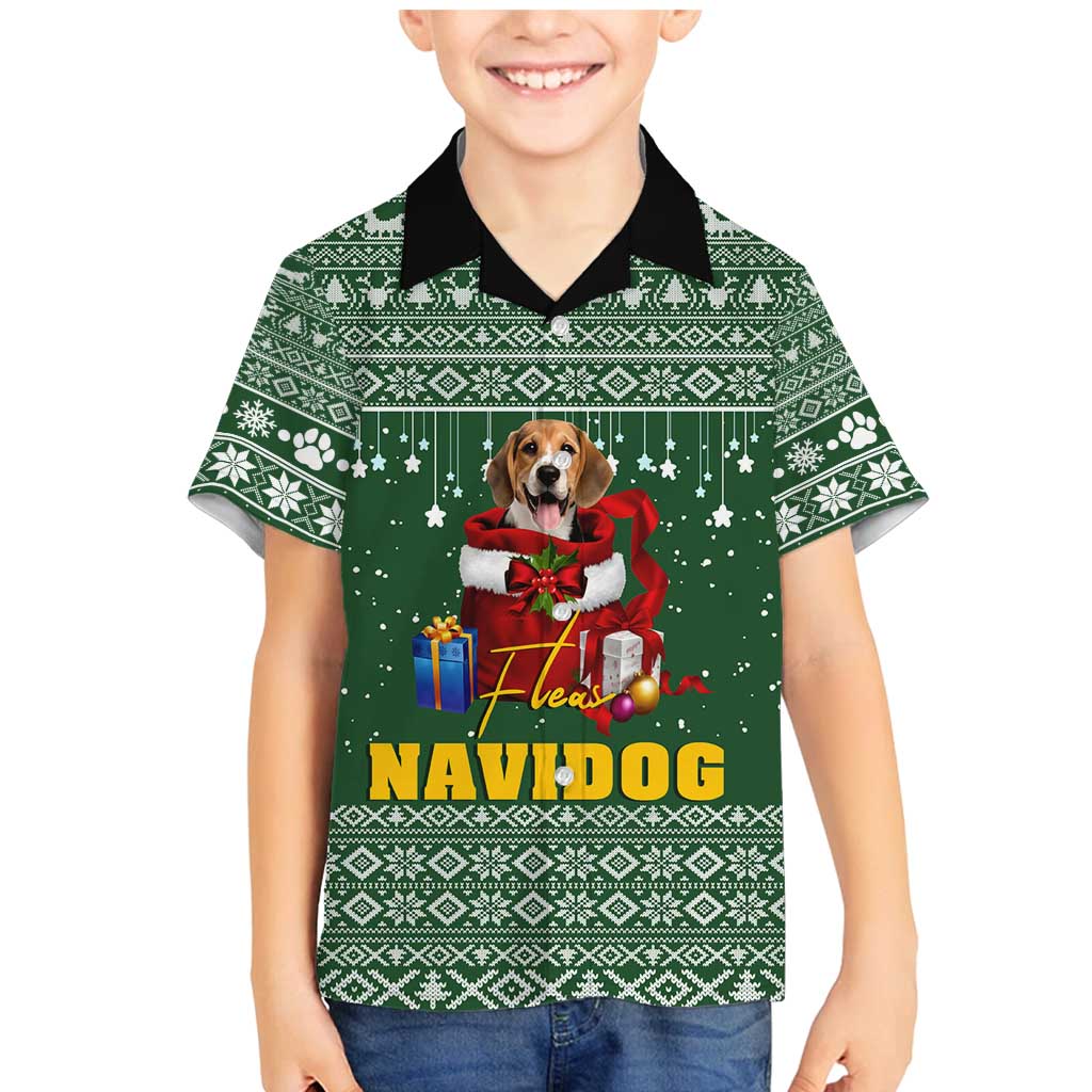 Funny Christmas Gift Beagle Christmas Family Matching Mermaid Dress and Hawaiian Shirt Xmas Holiday Patterns - Wonder Print Shop