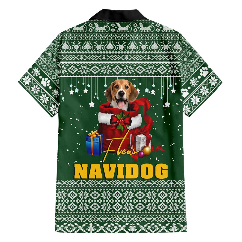 Funny Christmas Gift Beagle Christmas Family Matching Summer Maxi Dress and Hawaiian Shirt Xmas Holiday Patterns - Wonder Print Shop