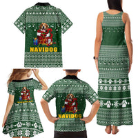 Funny Christmas Gift Beagle Christmas Family Matching Tank Maxi Dress and Hawaiian Shirt Xmas Holiday Patterns - Wonder Print Shop