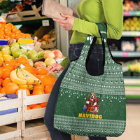 Funny Christmas Gift Beagle Christmas Grocery Bag Xmas Holiday Patterns - Wonder Print Shop