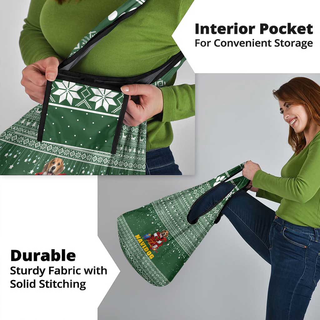 Funny Christmas Gift Beagle Christmas Grocery Bag Xmas Holiday Patterns - Wonder Print Shop