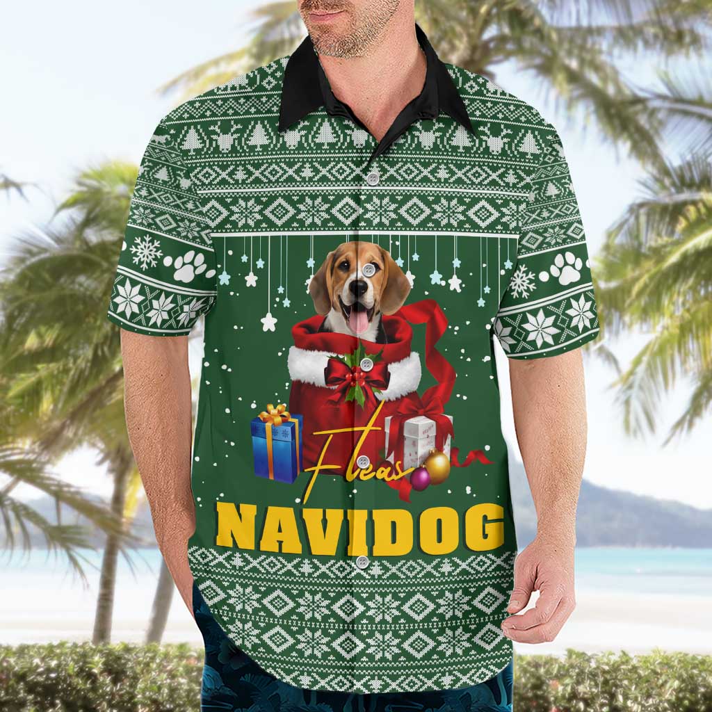 Funny Christmas Gift Beagle Christmas Hawaiian Shirt Xmas Holiday Patterns - Wonder Print Shop