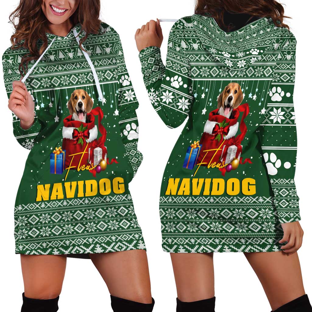Funny Christmas Gift Beagle Christmas Hoodie Dress Xmas Holiday Patterns - Wonder Print Shop