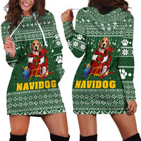 Funny Christmas Gift Beagle Christmas Hoodie Dress Xmas Holiday Patterns - Wonder Print Shop