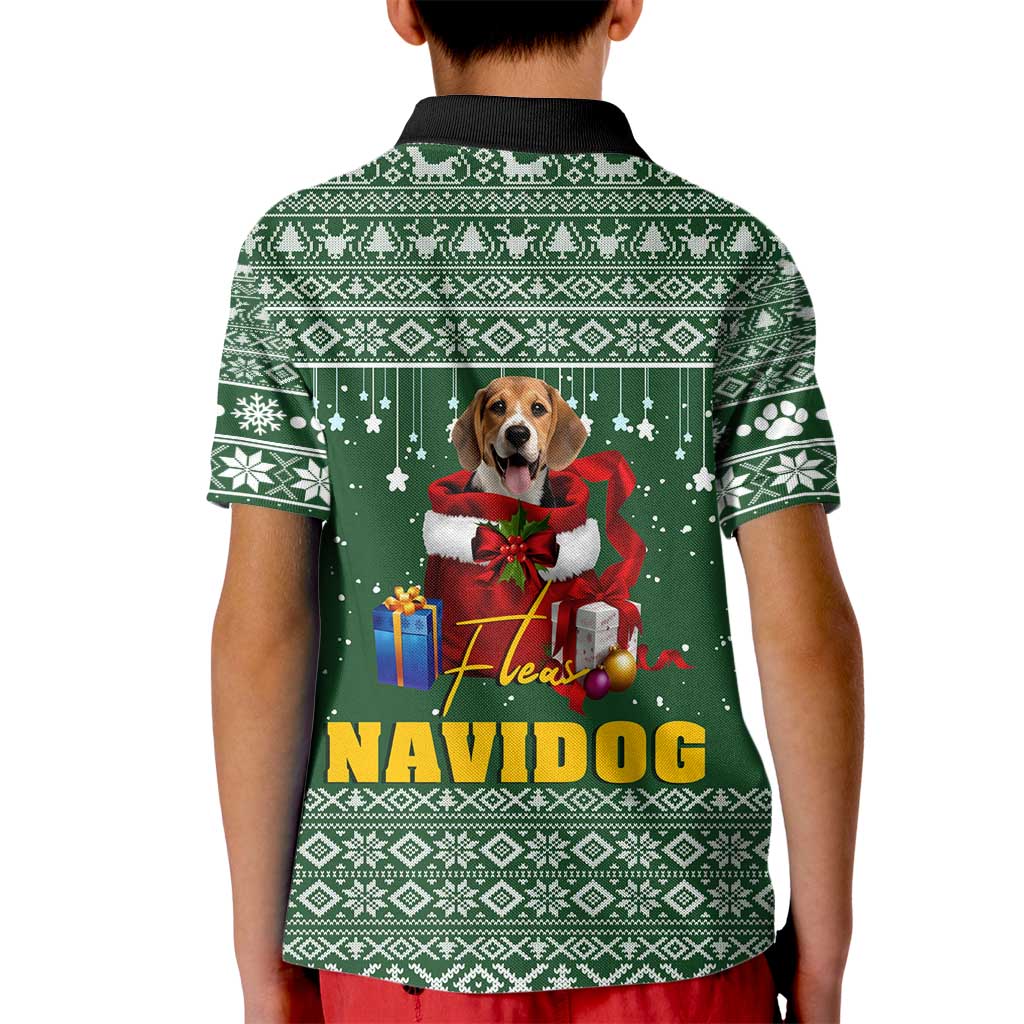 Funny Christmas Gift Beagle Christmas Kid Polo Shirt Xmas Holiday Patterns - Wonder Print Shop