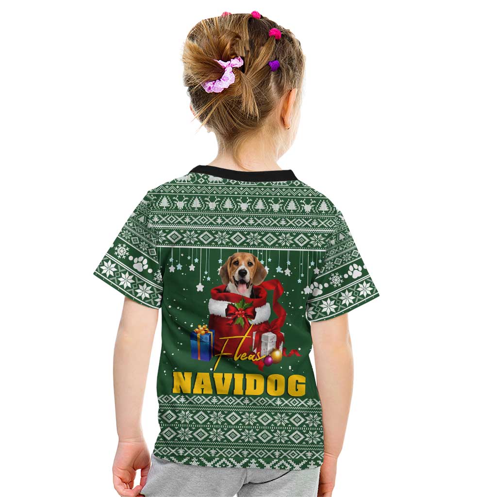 Funny Christmas Gift Beagle Christmas Kid T Shirt Xmas Holiday Patterns - Wonder Print Shop