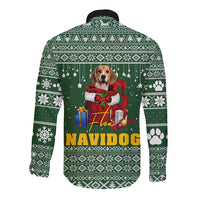 Funny Christmas Gift Beagle Christmas Long Sleeve Button Shirt Xmas Holiday Patterns - Wonder Print Shop