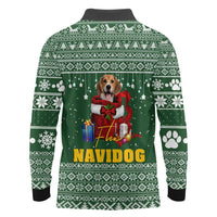 Funny Christmas Gift Beagle Christmas Long Sleeve Polo Shirt Xmas Holiday Patterns - Wonder Print Shop