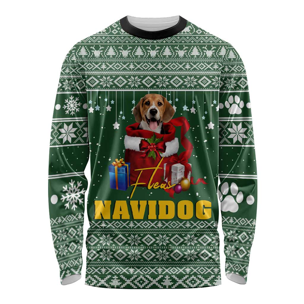 Funny Christmas Gift Beagle Christmas Long Sleeve Shirt Xmas Holiday Patterns - Wonder Print Shop