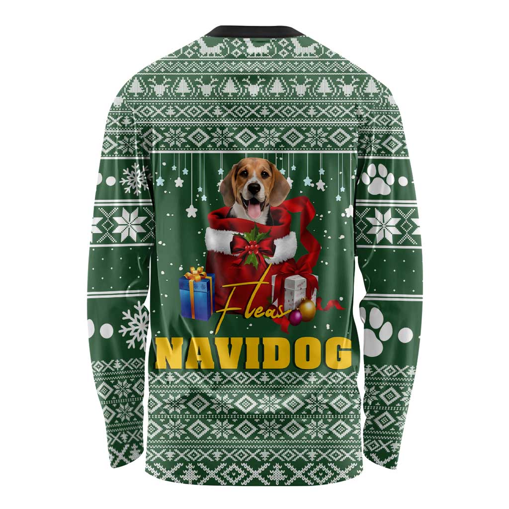 Funny Christmas Gift Beagle Christmas Long Sleeve Shirt Xmas Holiday Patterns - Wonder Print Shop