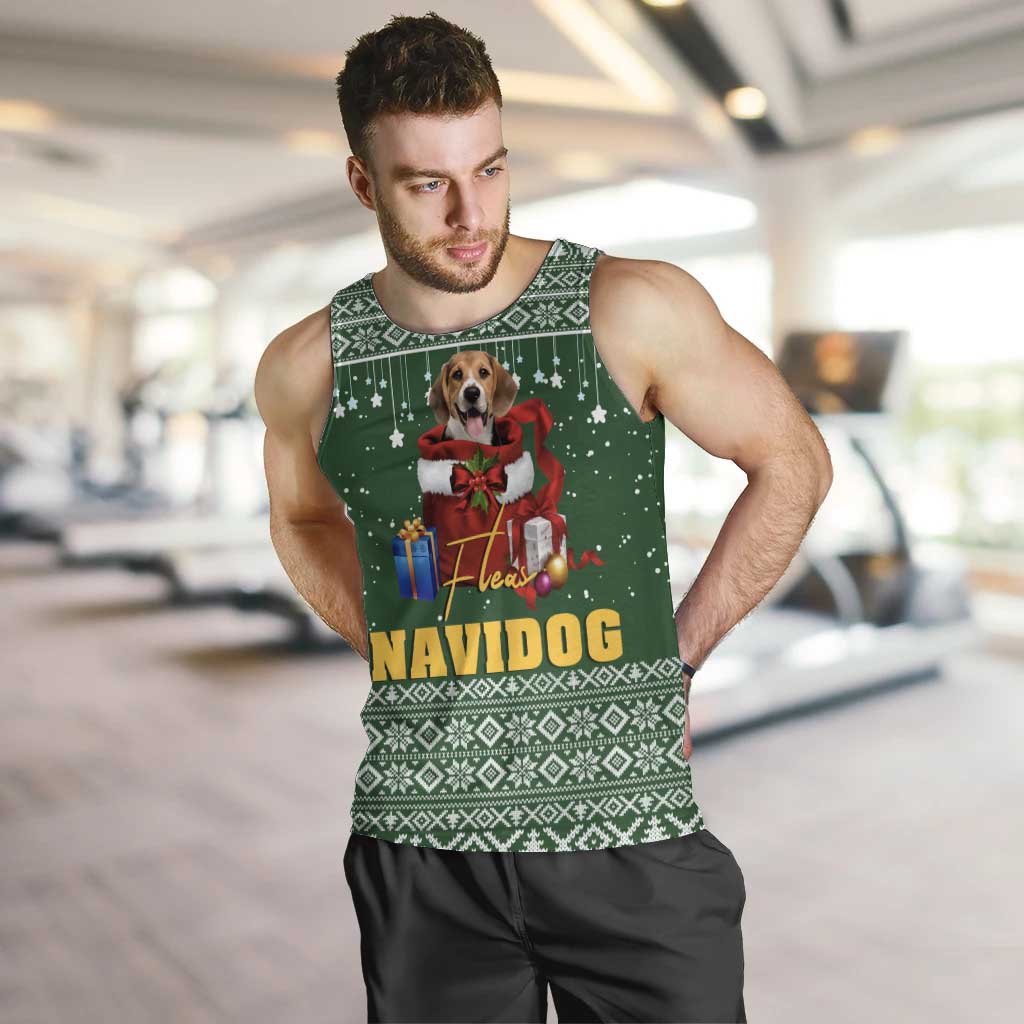 Funny Christmas Gift Beagle Christmas Men Tank Top Xmas Holiday Patterns - Wonder Print Shop