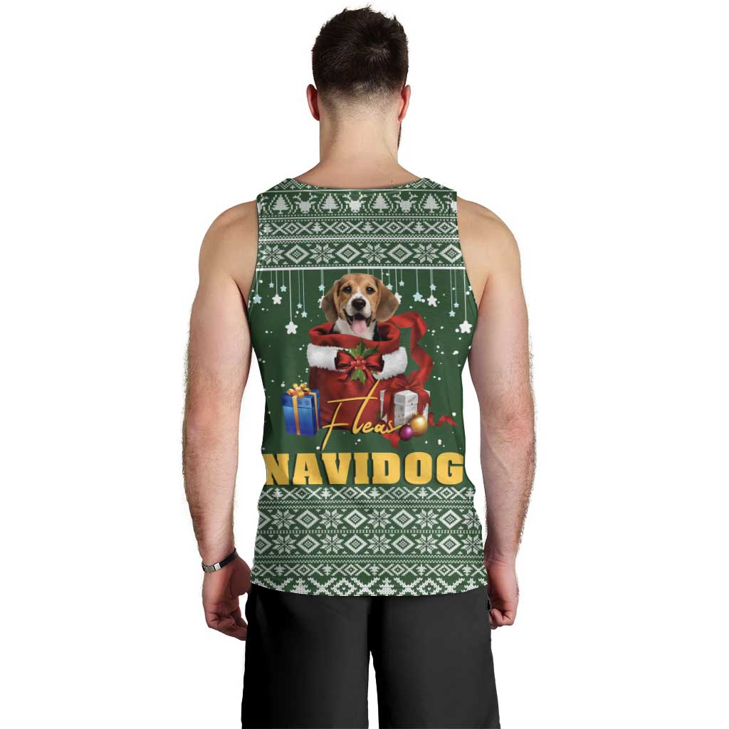 Funny Christmas Gift Beagle Christmas Men Tank Top Xmas Holiday Patterns - Wonder Print Shop