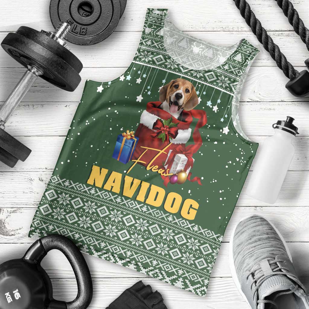 Funny Christmas Gift Beagle Christmas Men Tank Top Xmas Holiday Patterns - Wonder Print Shop