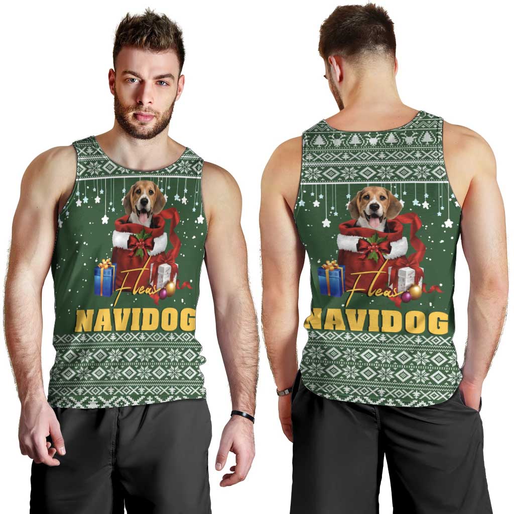 Funny Christmas Gift Beagle Christmas Men Tank Top Xmas Holiday Patterns - Wonder Print Shop