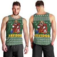 Funny Christmas Gift Beagle Christmas Men Tank Top Xmas Holiday Patterns - Wonder Print Shop